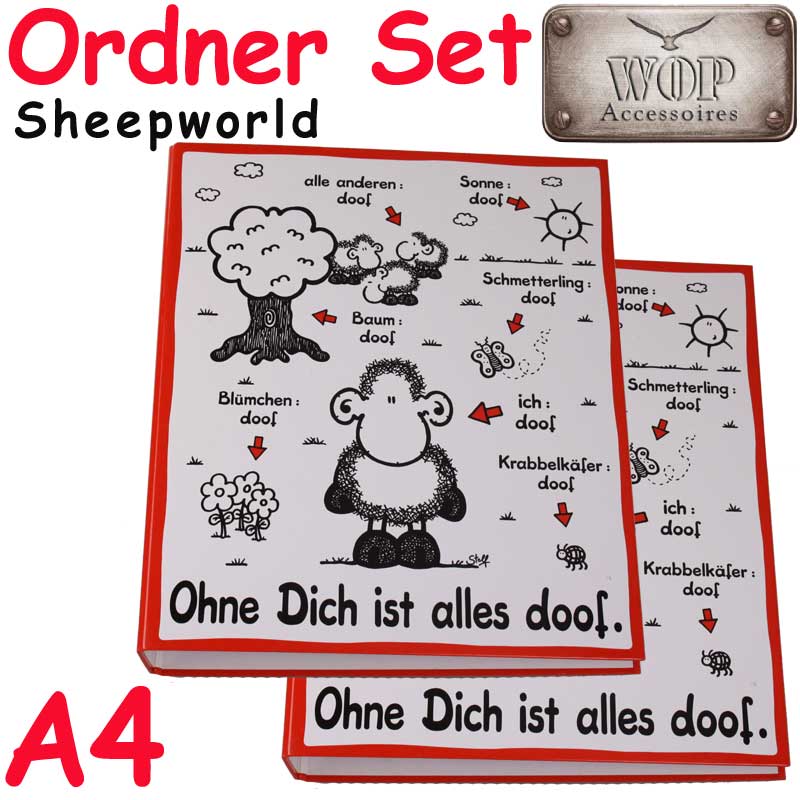 Sheepworld Ringordner "Ohne dich ist alles doof" A4 ...
