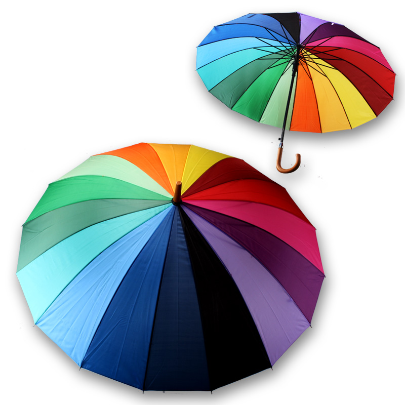 Schirm regenbogenfarben Stockschirm /Ø 100 cm Regenschirm